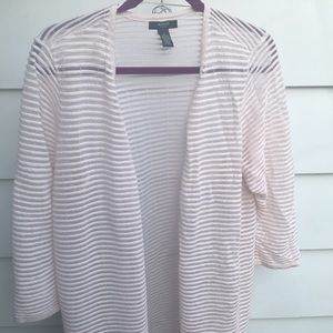 Alfani Women’s Light Pink Sheer Cardigan